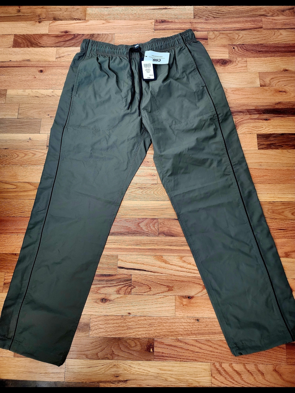 CSG Men's Olive Drawstring Casual Pants